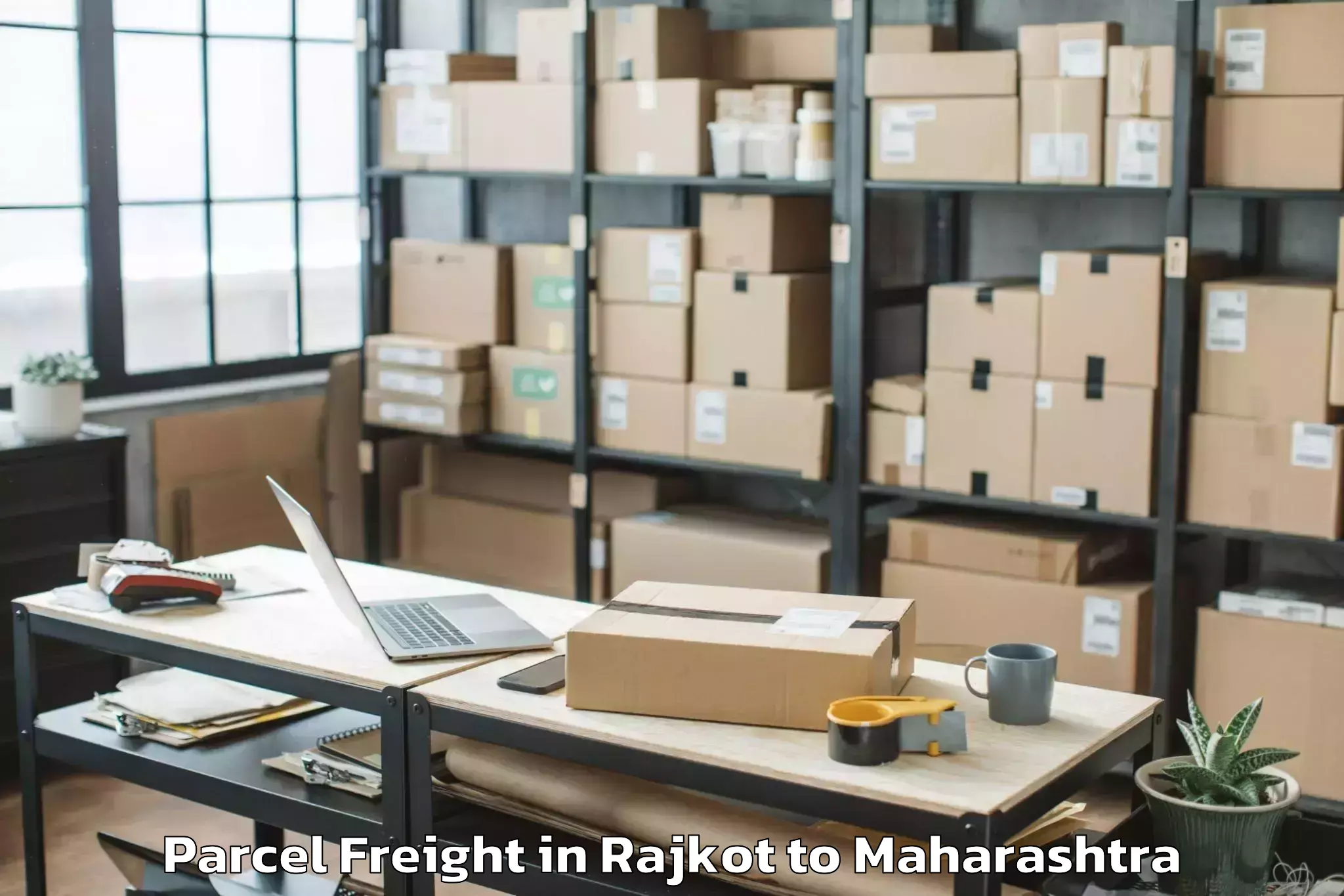 Affordable Rajkot to Aurangabad Parcel Freight